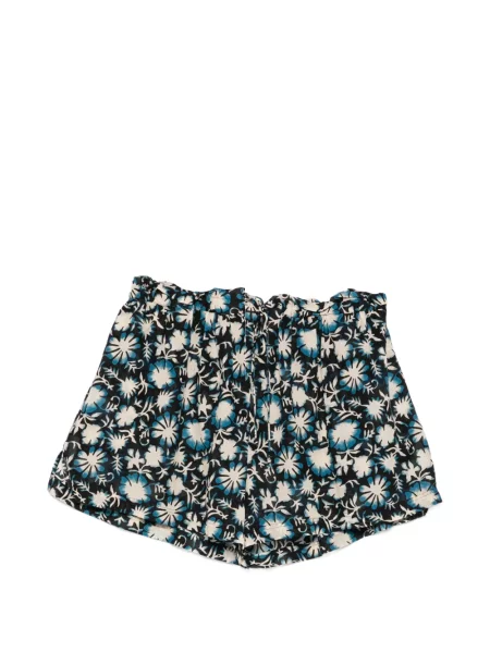 Pantaloni scurți Ulla Johnson cu model floral cu imagine cu cordon albastru