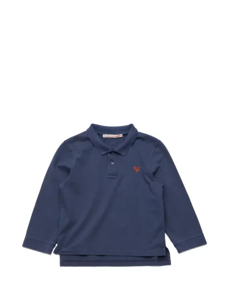 Lung tricou polo Stockholm Surfboard Club cu autograf albastru