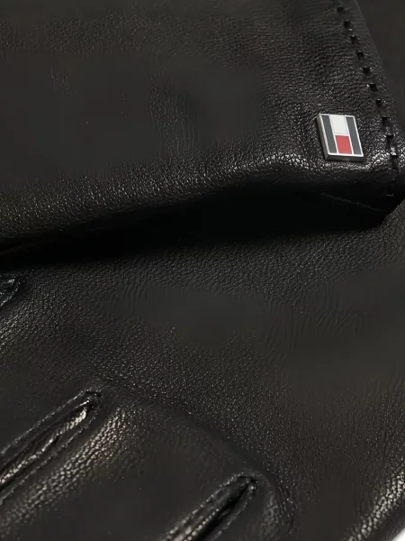 Mănuși Tommy Hilfiger cu autograf negru