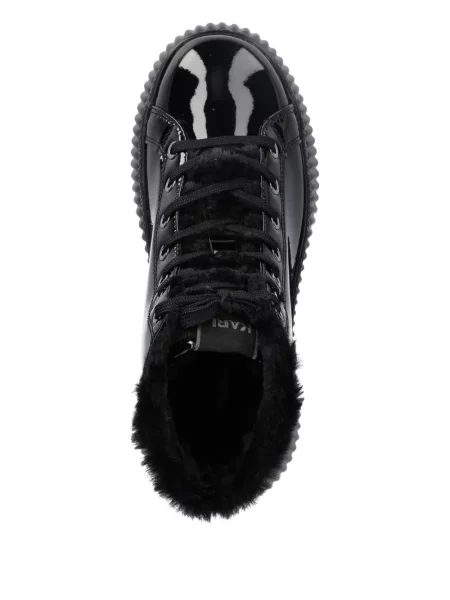 Cizme scurte Karl Lagerfeld din piele negru
