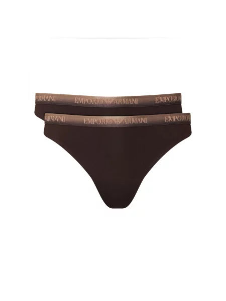 Emporio Armani Underwear Set tanga gaćica﻿ Tamno smeđa