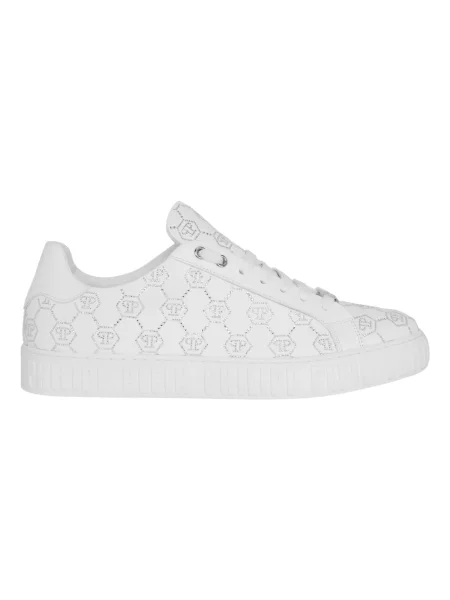 Sneakersy Philipp Plein skórzane białe