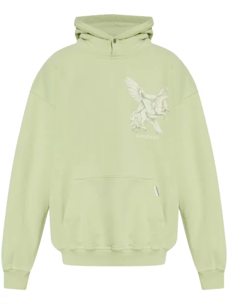 Hanorac cu glugă Represent verde