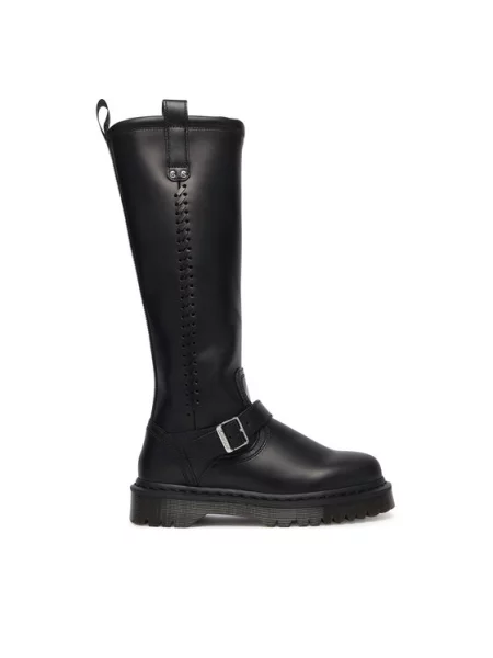 Ilgaauliai batai Dr. Martens juoda