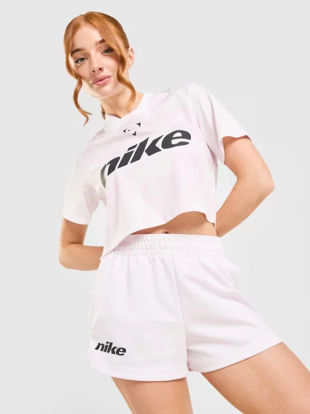 Nike Szorty W Nsw Trnd Ftb Flc różowe