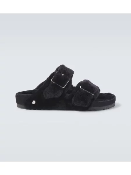 Sandale Birkenstock 1774 din piele de căprioară negru
