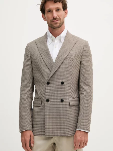 Volnen suknjič BOSS bež