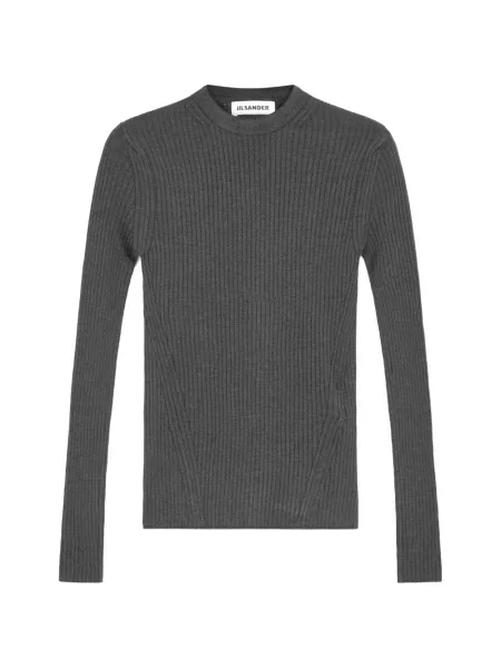 Ușor pulover Jil Sander de lână gri