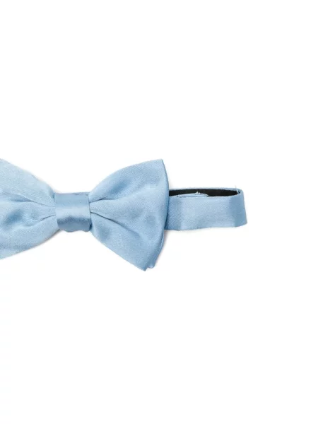 Cravată Brian Dales cu funde din satin albastru