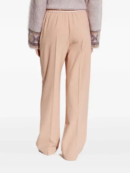 Pantaloni Forte_forte plisate roz