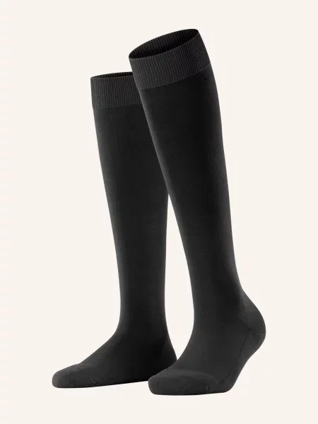 Falke Podkolanówki Climawool schwarz czarne