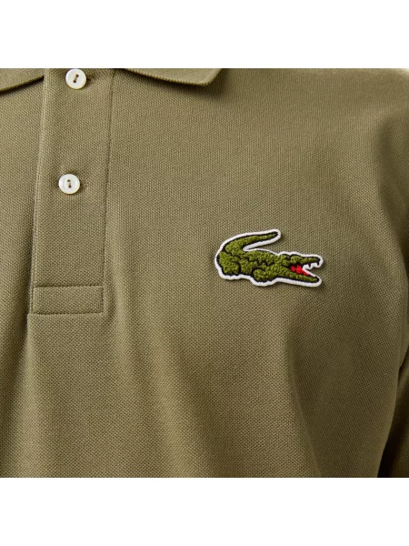 Поло Lacoste зеленое