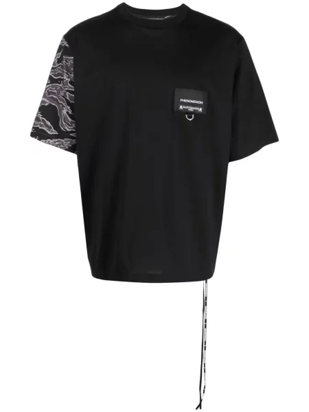 Tricou Mastermind World cu imagine cu model camuflaj scurt negru
