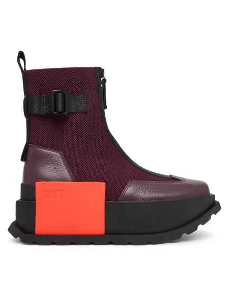 Čizme United Nude Roko Bootie III Tamnocrvena