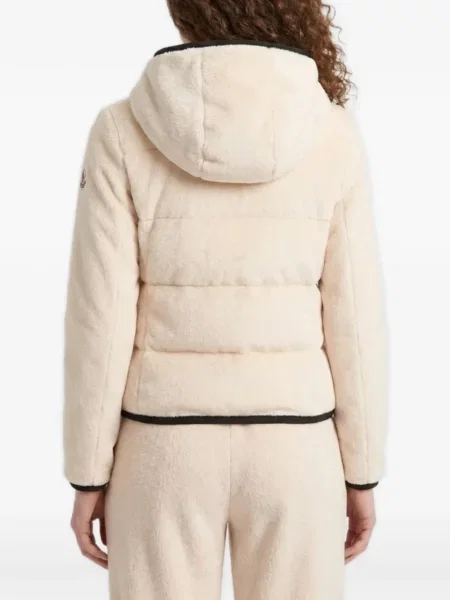 Geacă Moncler Grenoble din fleece cu glugă