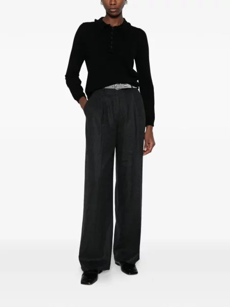 Gulerat tricou polo Allude negru