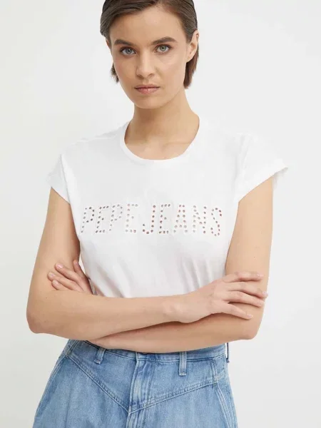 Pepe Jeans t-shirt LILITH biały