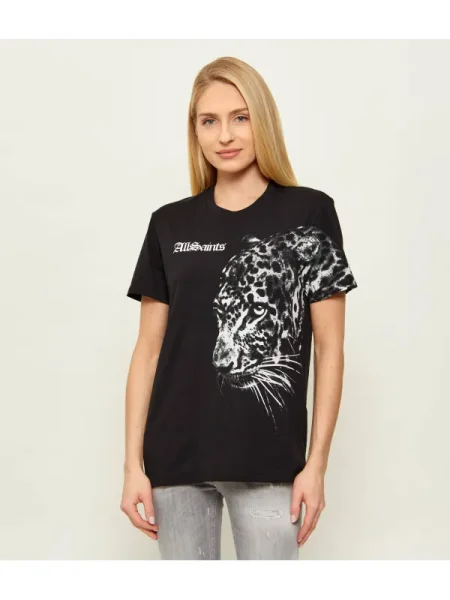 AllSaints Tricou ZAYA | Relaxed fit negru