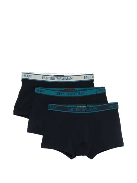 Boxeri Emporio Armani cu autograf albastru
