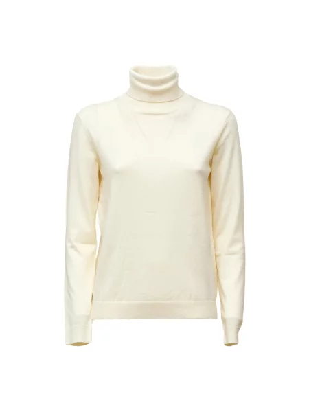 Sweter z golfem Weekend Max Mara do golfa biały
