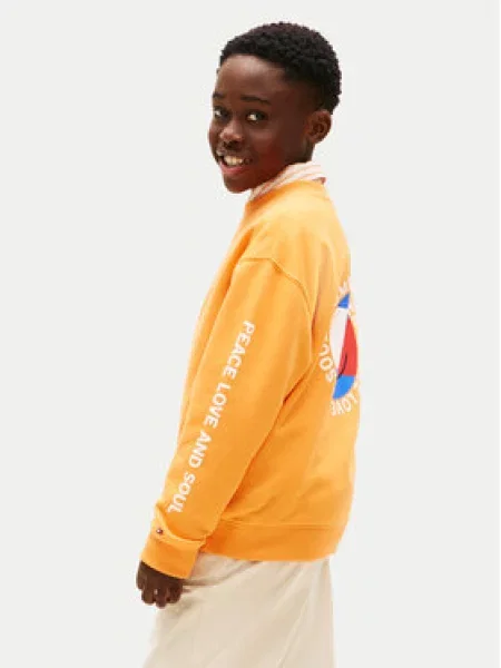 Mikina Tommy Hilfiger oranžová