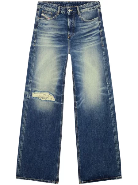 Proste jeansy Diesel D-Rise niebieskie | Shopsy