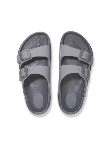 Šľapky Birkenstock s remienkami sivá