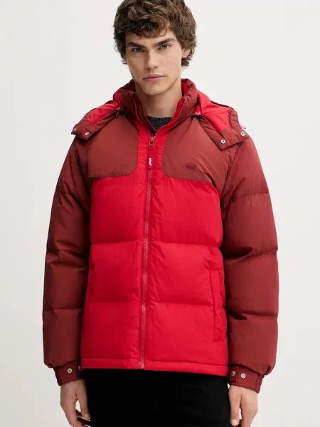 Пухено яке Levi's зимен модел бежово