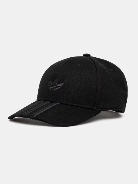 Шапка с козирки Adidas Originals с апликация черно