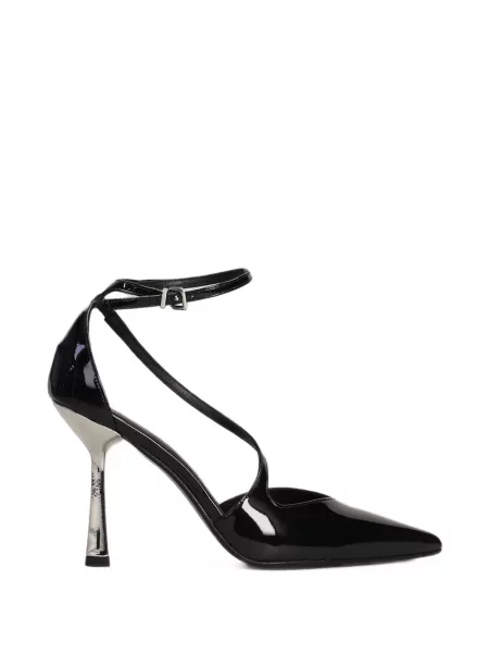 Pantofi cu toc Chantal cu bretele negru