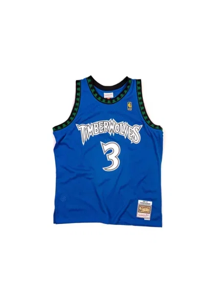 Koszulka sportowa Mitchell & Ness z dżerseju niebieska