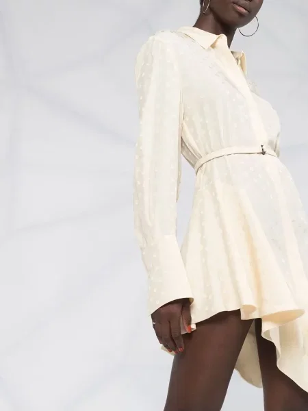 Košeľové šaty Off-white biela