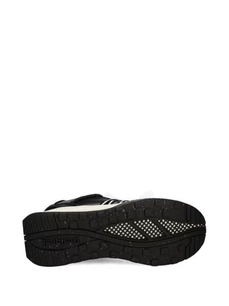 Sneakerși Desigual cu șireturi din dantelă negru