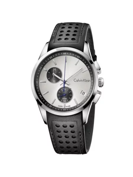 Zegarek Calvin Klein skórzany czarny