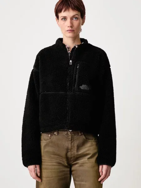 The North Face hanorac cu pentru femei din polar Extreme Pile negru