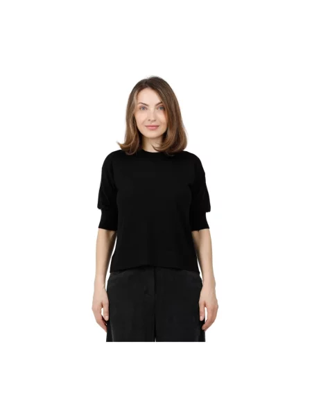 Sweter Alpha Studio wełniany czarny