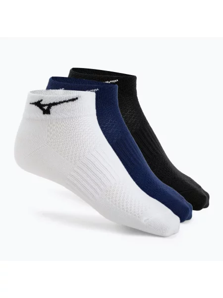 Шкарпетки Mizuno Training Mid 3 пари white / black / estate blue білі