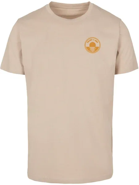 Mister Tee Póló Beach Paradise homok / zöld / narancs piros