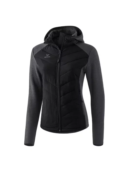 ERIMA Funkční fleecová mikina / melír černá