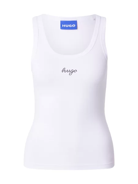 HUGO Top negru alb
