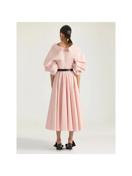 Długa spódnica maxi Givenchy dzwony różowa