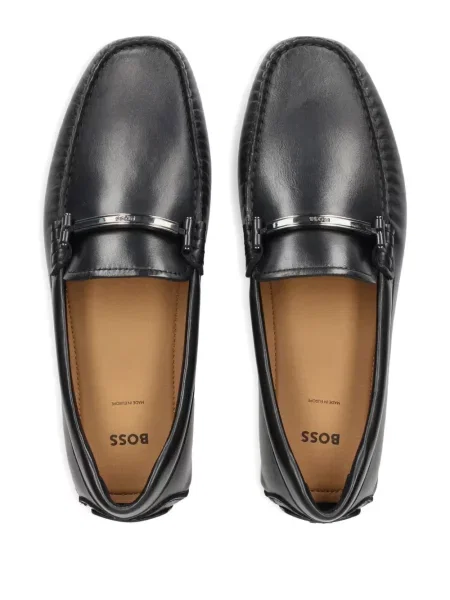 Pantofi loafer Boss din piele negru