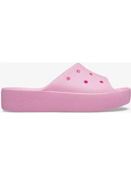 Klapki Crocs Classic Platform Slide w kolorze różowym różowe