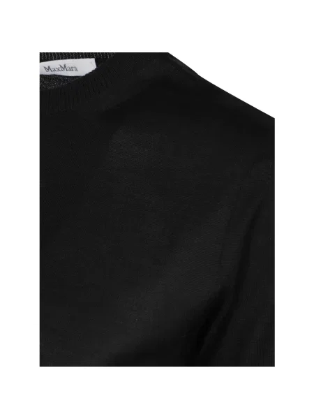 Dzianinowy sweter Max Mara czarny