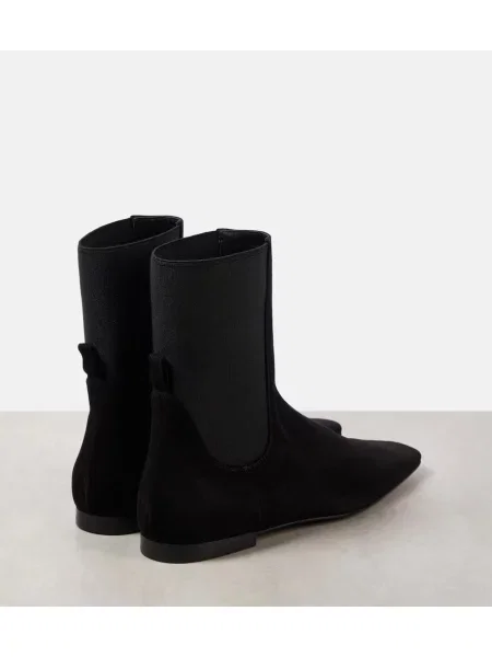 Botine chelsea Toteme din piele de căprioară negru