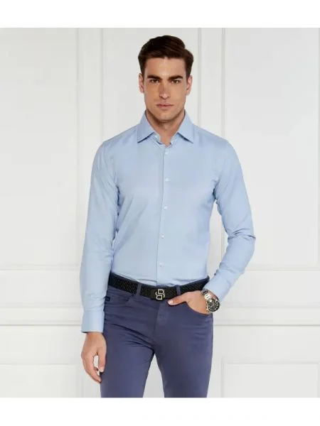 BOSS BLACK Cămașă HANK negru