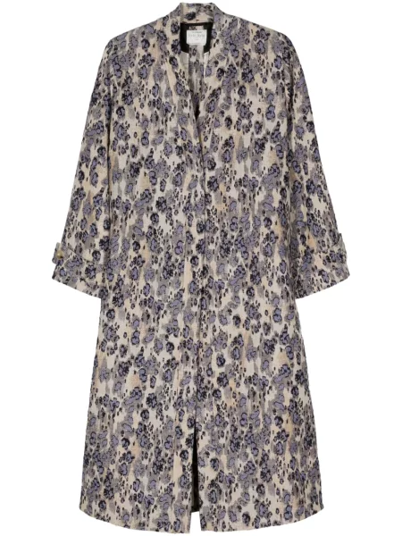 Maksi płaszcz Forte Forte żakardowy