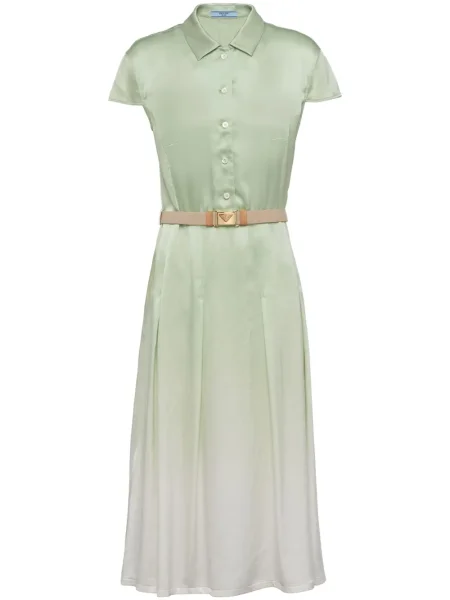 Rochie midi Prada cu gradient verde