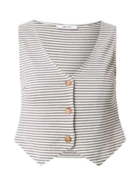 ABOUT YOU Vestă de costum Thea negru alb