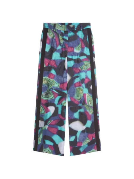 Pantaloni Dries Van Noten albastru